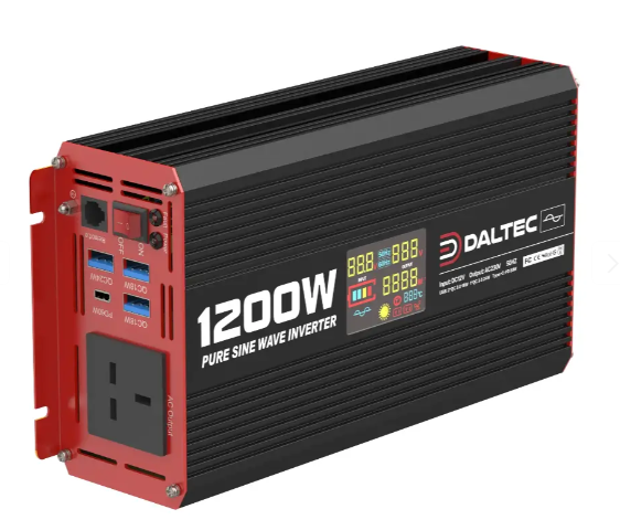 Daltec 1200W Power Inverter DC 12V to 230V AC Converter with AC Outlet and 5V 2.1A USB Car Charger - Mid-Ulster Rotating Electrics Ltd