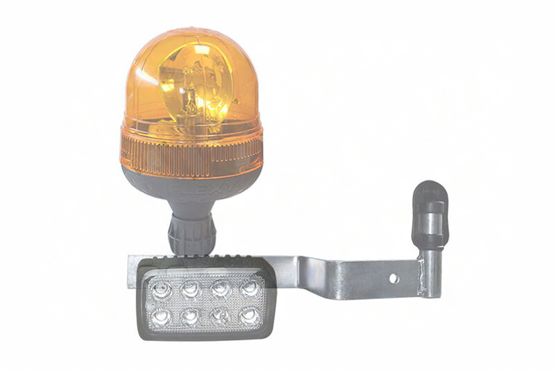 Right Beacon Bracket Assembly, Din Type, Fits: Ford New Holland Tractors QTP 43501