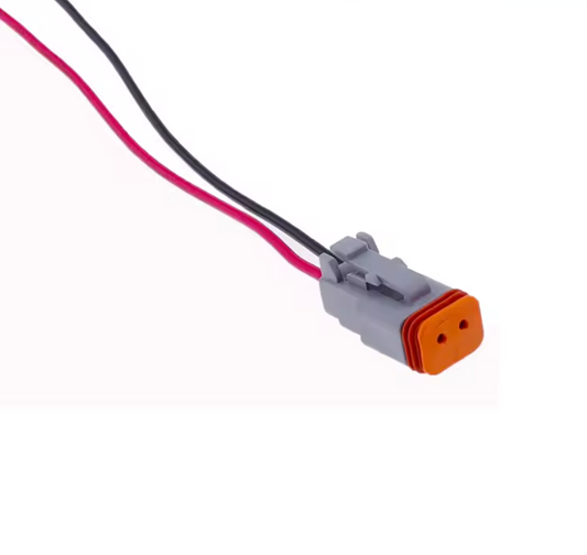 Deutsch 2 Pin Plug Dt Series Female Connector With 15cm Wire Harness DT06-2S-WL