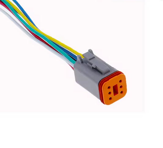 Deutsch 6 Way Plug Dt Series Female Connector With 15cm Wire Harness DT06-6S-WL