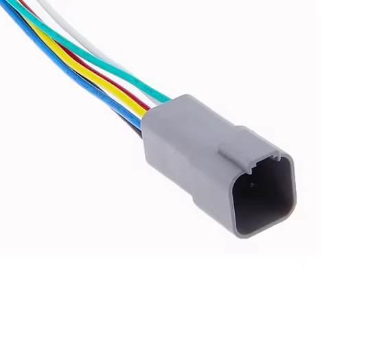 Deutsch 6 Way Plug Dt Series Male Connector With 15cm Wire Harness DT04-6P-WL