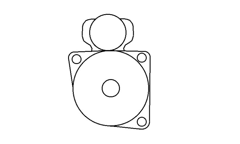 Technical drawing of a mechanical component on a white background
