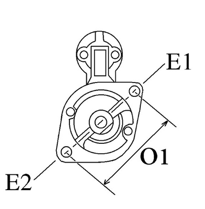 New 12V 1.1KW Starter Motor 9 Teeth Fits Perkins, JCB, Ford, Volvo 110552 / STR23007