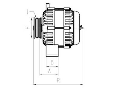 New Alternator 12v Fits Yanmar, Kubota, John Deere Gator 2 Pin 40AMP 110620 / ALT30004