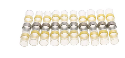 50X Yellow Heat Shrink Straight Solder Crimp Connectors Waterproof Butt Terminals 12-10 AWG MURE SCCYx50