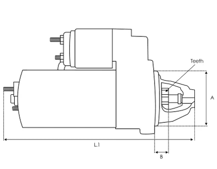 New 12V 2.5KW Starter Motor 11 Teeth Fits: Deutz, KHD, Volvo, VW etc. STR50707