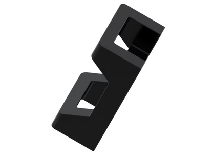 100x Cable Tie Saddle Mounts, Black or White (22.3 x 16.0mm), Screw Mount, Nylon 6.6, RoHS Compliant CTIE CSM3BL