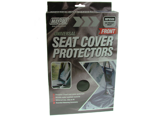 Front Seat Protectors Pair Water Resistant Universal Car Van 4X4 Maypole MP6508