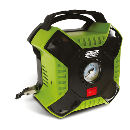 12V Portable Compact Air Compressor High Speed Inflation Genuine Maypole MP7949