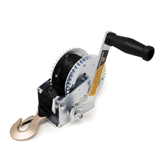 Dual Drive Trailer Strap Hand Winch 900Kg Max. Capacity Genuine Maypole MP7975