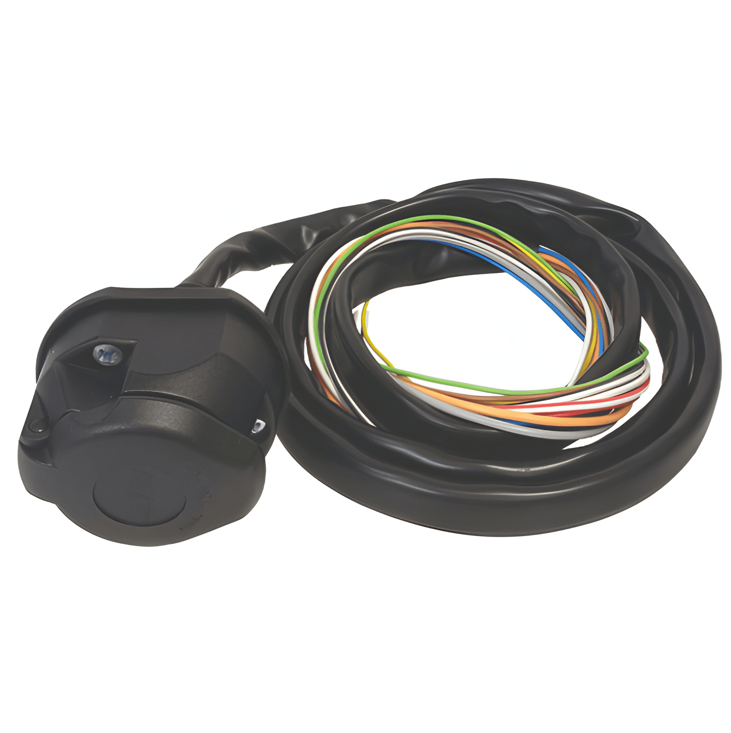 13 Pin Trailer Socket Pre-Wired Sheathed 12 Core Cable Towing Maypole Mp8080B