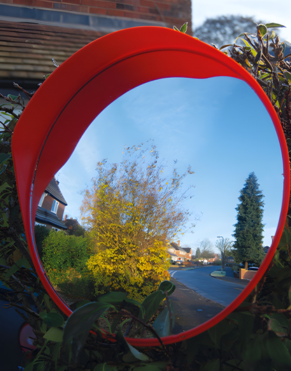 Wide Angle Convex Shatterproof Outdoor Road Driveway Mirror Maypole MP8325