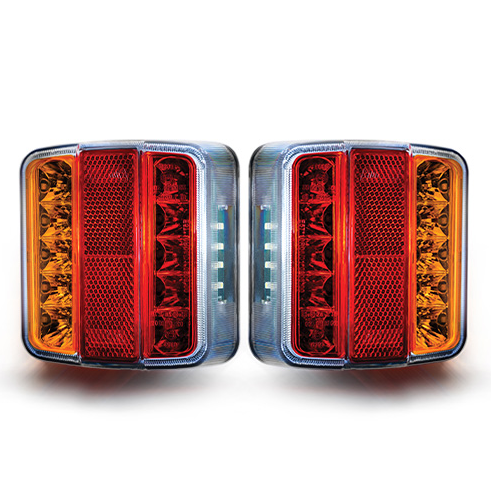 Pair Of 12/24V LED Rear Combination Lamps Dual Voltage Maypole MP8906