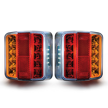Pair Of 12/24V LED Rear Combination Lamps Dual Voltage Maypole MP8906
