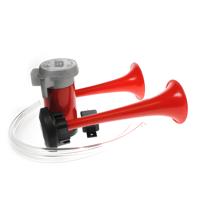 12V Twin Air Horns & Compressor Kit Car Boat Bike Maypole MP896