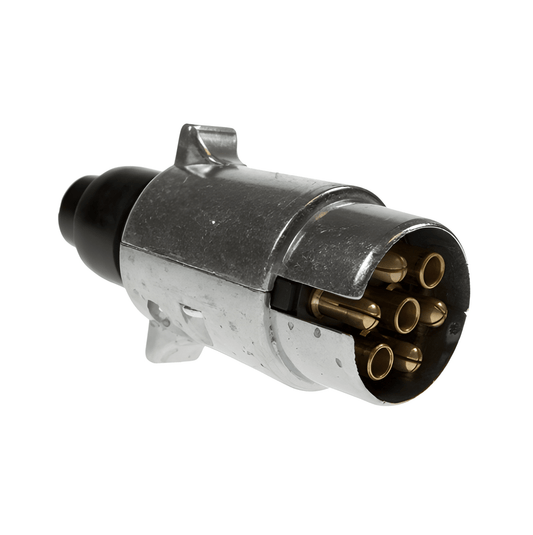 7 Pin Trailer Plug Aluminium Towing Self Wire 12V 12N Car Van Maypole MP24B