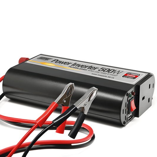 Maypole 500W Power Inverter DC 12V to 230V AC Converter with AC Outlet and 5V 2.1A USB Car Charger MP56050