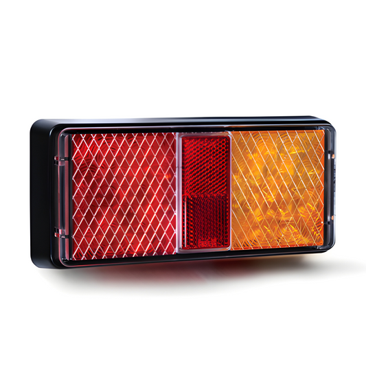 Rectangular 12-24v Truck Trailer Led Rear Lamp With Stop Tail Indicator Lights Maypole MP861B