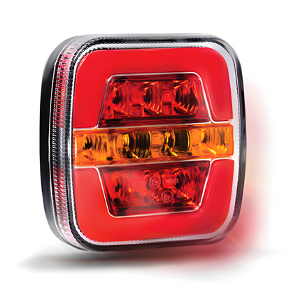 Pair of Led Glo Multi Function Combination Lamps 12v 24v Tail Stop Light For Lighting Boards & Trailers Maypole MP8813B*2