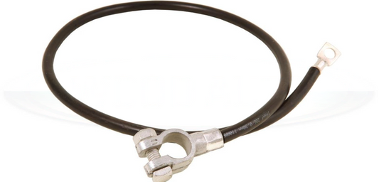 Battery Lead Black 16Mm Squared 760Mm Long Earth Cable M8 Eye Wood Auto Bal1104B - Mid-Ulster Rotating Electrics Ltd