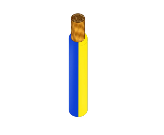 Twin-core electrical cable with red and black outer sheathing and visible copper conductors. Ideal for automotive or home wiring projects. The cable is shown in a professional, cutaway view