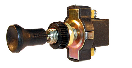 On Off Push/Pull Switch Long Stalk 12V 24V With Screw Terminals Robinson K459 - Mid-Ulster Rotating Electrics Ltd