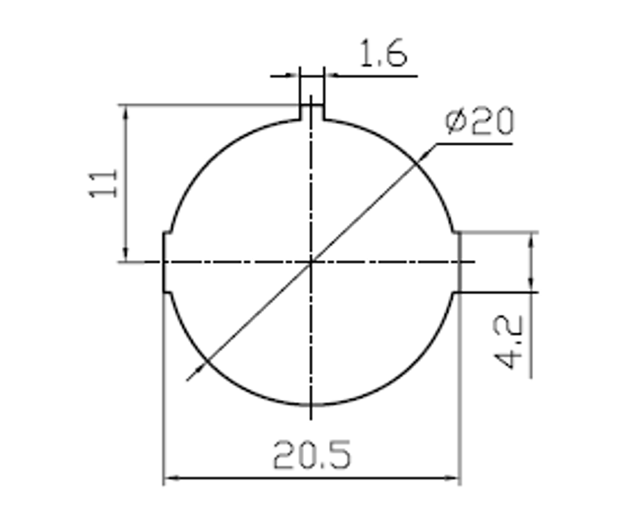 dimension diagram for On Off Push Switch Latching Led With Splash Proof Seal Robinson K486-488 - Mid-Ulster Rotating Electrics Ltd