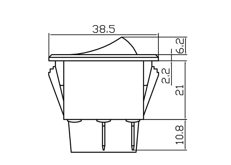 On On Rocker Switch Twin Circuit Double Pole Rectangle Black 12V Robinson K624 - Mid-Ulster Rotating Electrics Ltd
