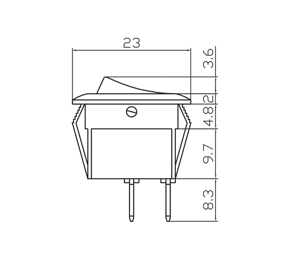 On Off Round Rocker Switch Mini Minature 12V Car Dash Robinson K720 - Mid-Ulster Rotating Electrics Ltd