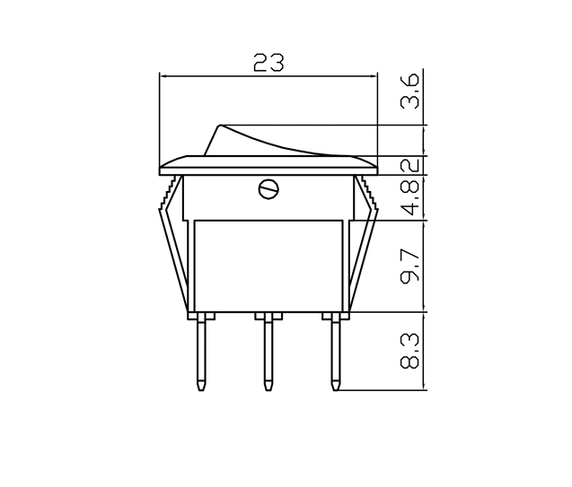 On On Rocker Switch Mini Minature Round 12V Car Dash Robinson K725 - Mid-Ulster Rotating Electrics Ltd