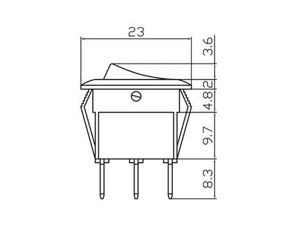 On On Rocker Switch Mini Minature Round 12V Car Dash Robinson K725 - Mid-Ulster Rotating Electrics Ltd