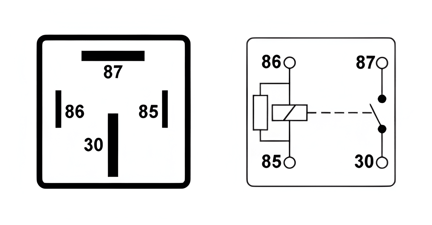 4 Pin On/Off Relay Switch Performance 12V 100A Wood Auto Rly1037 - Mid-Ulster Rotating Electrics Ltd