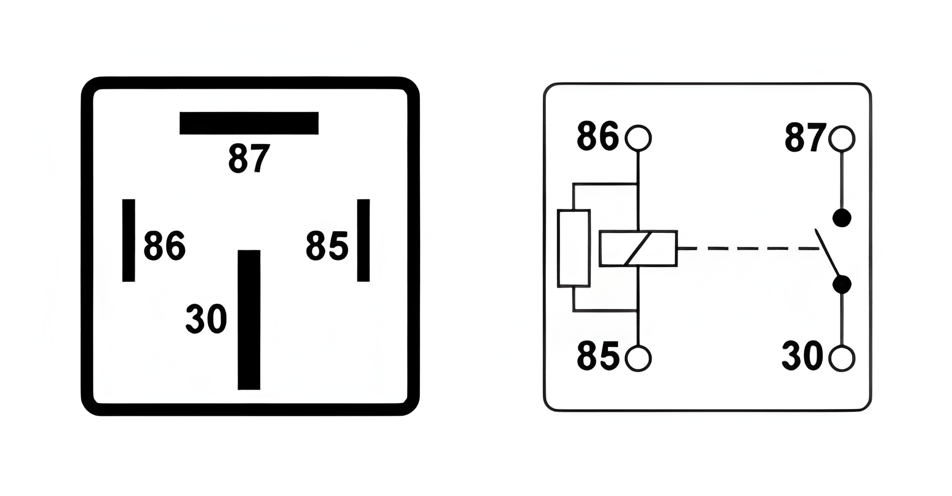 4 Pin On/Off Relay Switch Performance 12V 100A Wood Auto Rly1037 - Mid-Ulster Rotating Electrics Ltd