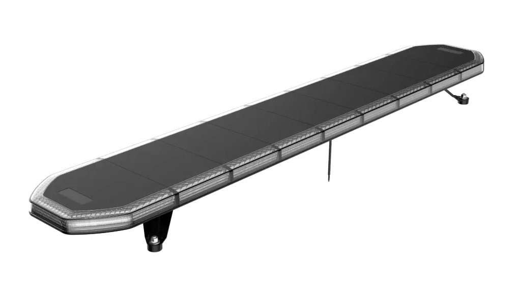 Slimline Led Clear Lens Black Top Apex Amber Strobe Flashing Recovery LightBar 1500mm Roof Bar Daltec D-LIG-00071