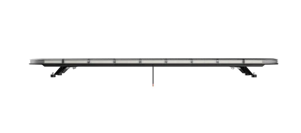 Slimline Led Clear Lens Black Top Apex Amber Strobe Flashing Recovery LightBar 1500mm Roof Bar Daltec D-LIG-00071