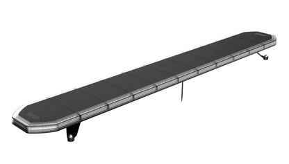 Slimline Led Clear Lens Black Top Apex Amber Strobe Flashing Recovery LightBar 1800mm Roof Bar Daltec D-LIG-00072