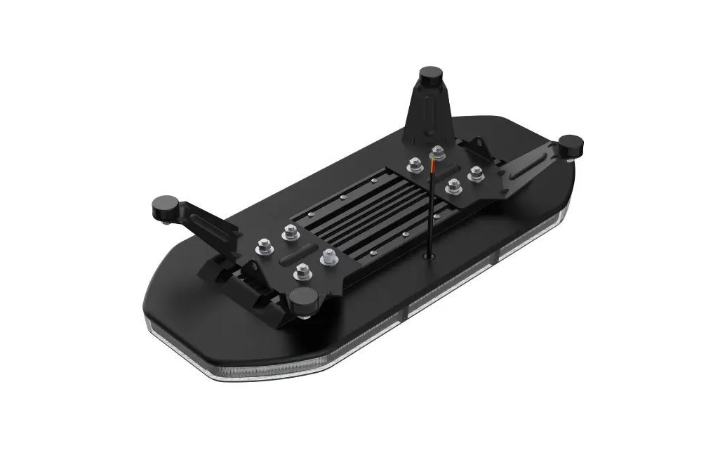 Slimline Led Clear Lens Black Top Apex Amber Strobe Flashing Recovery LightBar 600mm Roof Bar Daltec D-LIG-00068