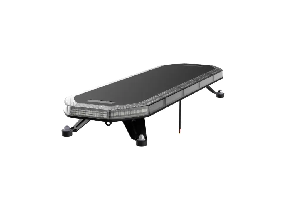 Slimline Led Clear Lens Black Top Apex Amber Strobe Flashing Recovery LightBar 900mm Roof Bar Daltec D-LIG-00069