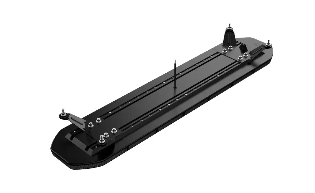Slimline Led Smoked Lens Black Top Apex Amber Strobe Flashing Recovery LightBar 1200mm Roof Bar Daltec D-LIG-00077