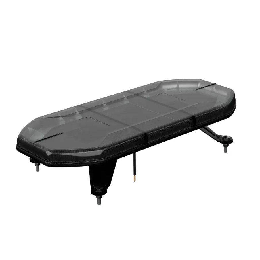 Slimline Led Smoked Lens Black Top Apex Amber Strobe Flashing Recovery LightBar 600mm Roof Bar Daltec D-LIG-00075
