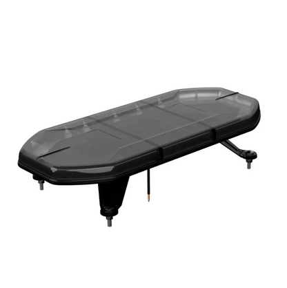 Slimline Led Smoked Lens Black Top Apex Amber Strobe Flashing Recovery LightBar 600mm Roof Bar Daltec D-LIG-00075