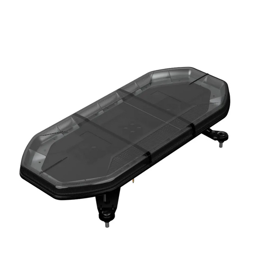 Smoked Lens LED Recovery LightBar 600mm Slimline Black Top Apex Amber Strobe Flashing Daltec D-LIG-00075