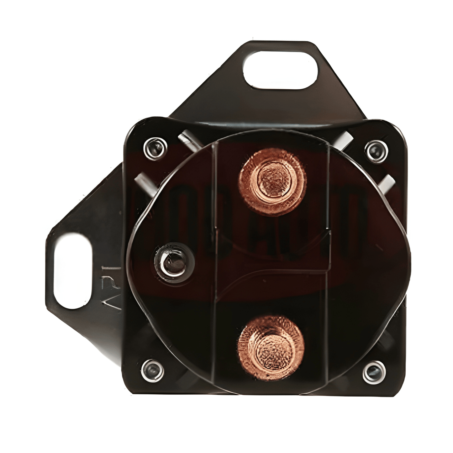bottom view of a starter motor solenoid 