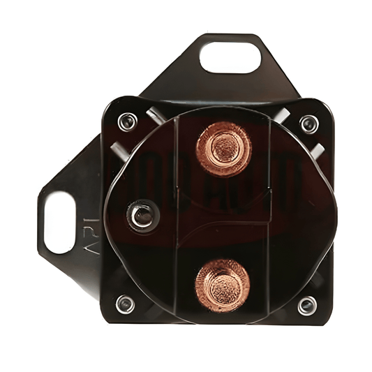 bottom view of a starter motor solenoid 