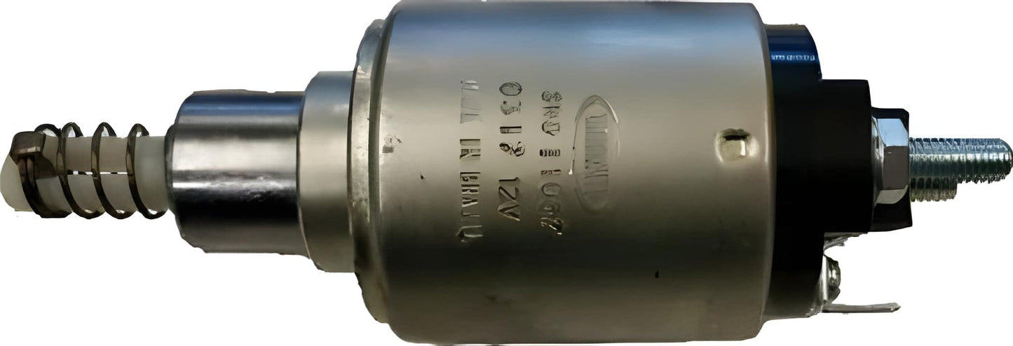 side view of a starter motor solenoid