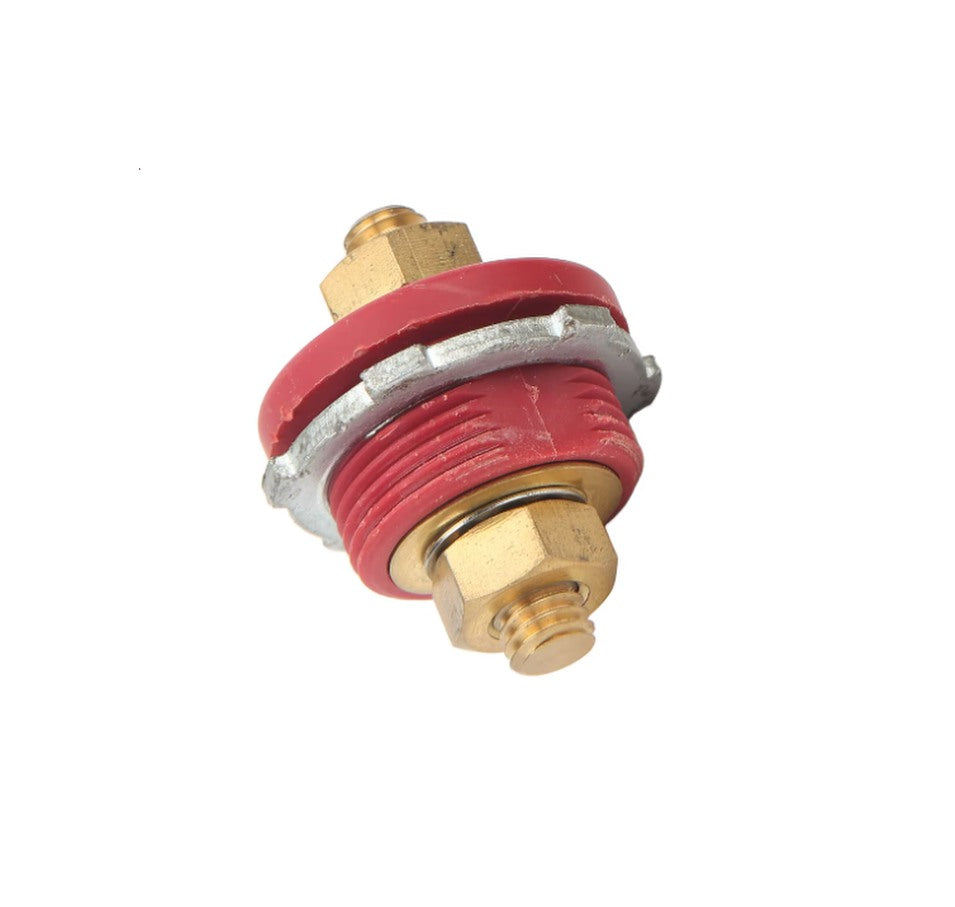 3/8 or 9.5mm Stud Thru Panel Battery Terminal Cable Connector Red Positive M.U.R.E TPT250AR
