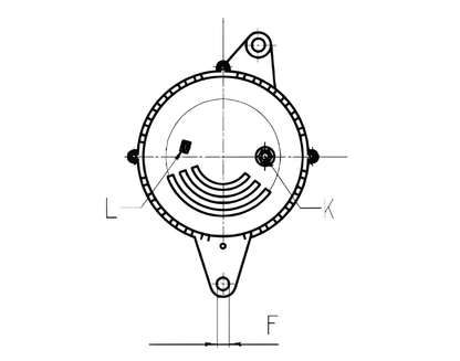 New 70A Alternator 12V Fits Ford, Landini, Massey Ferguson Repalces Alt16067 LRA460+PUL