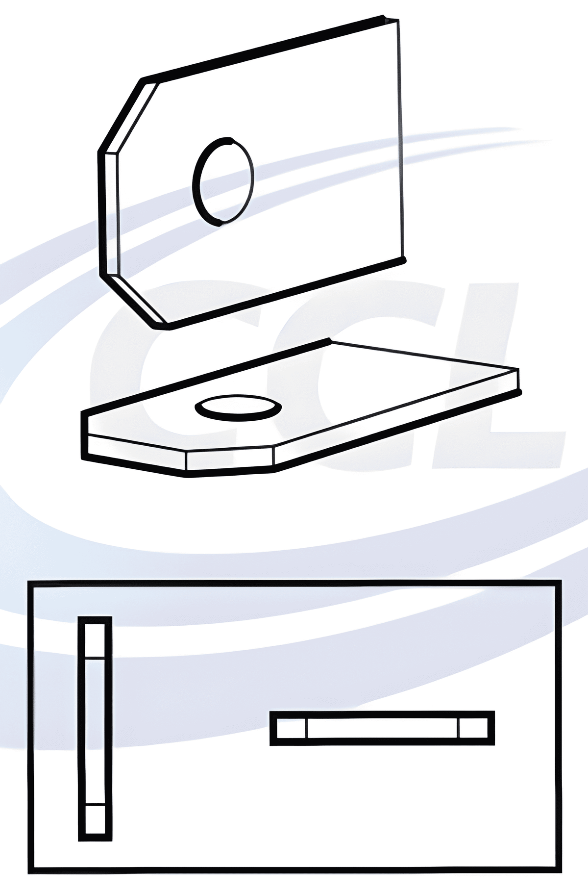 Technical schematic and mounting diagram for CurrentCare 12V & 24v windscreen washer bottle kit