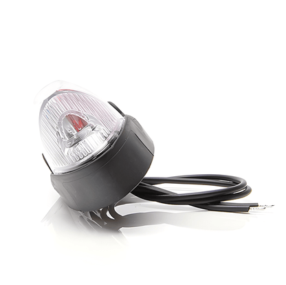 LED Red/White Outline Marker Lamp 12v 24v Maypole MP8981B