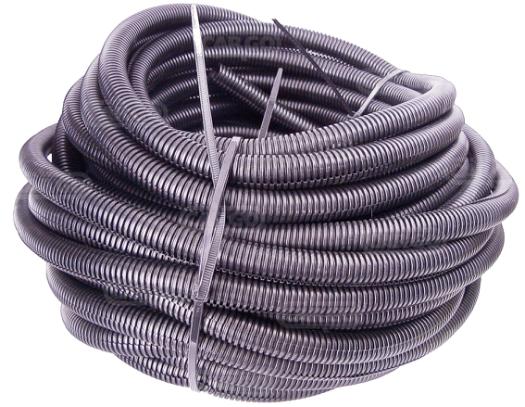 Flexible Convoluted Split Tubing, QTY 25m, ID mm 13.8, OD mm 17.5 Polypropylene lightweight high abrasion, impact and shock resistance CARGO 191946